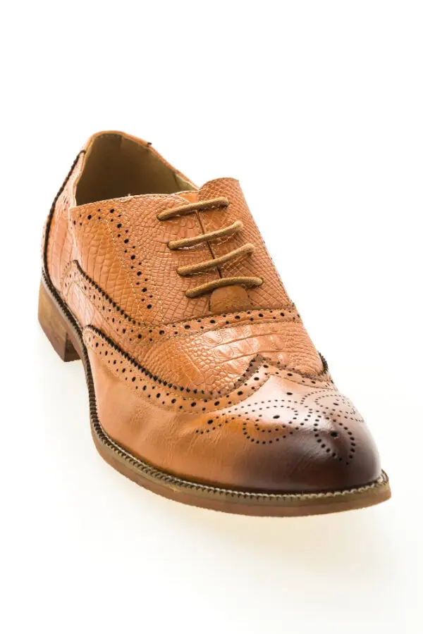 100 % Genuine Leather Officer Class Lace-Ups Formal Shoes Brogues For Men (Copy) - Image 2