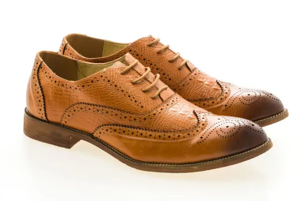 100 % Genuine Leather Officer Class Lace-Ups Formal Shoes Brogues For Men (Copy) - Image 3