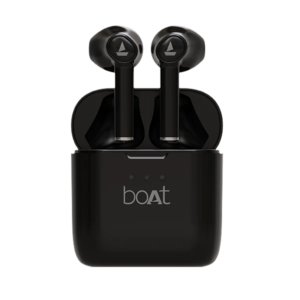boAt Airdopes Supreme w/ 4 Mics AI ENx Tech, 50 HRS Playback,Multi Point Connectivity Bluetooth Headset  (Classic Black, True Wireless)
